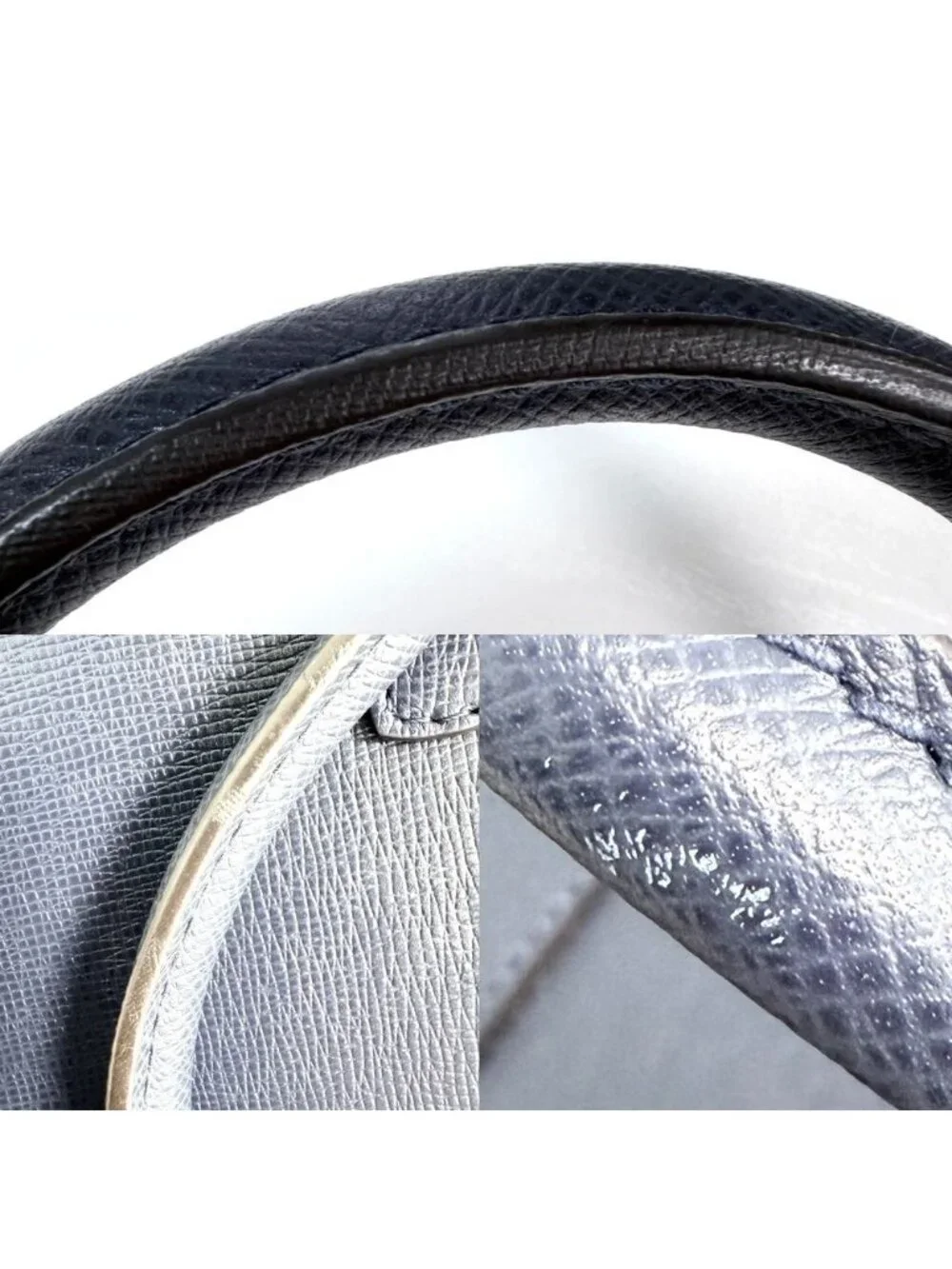 Louis Vuitton 2-Way Taiga Anton Tote Shoulder Bag Crossbody Business Navy